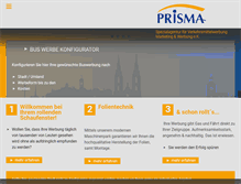 Tablet Screenshot of prisma-werbung.com
